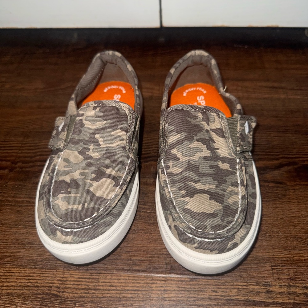 Sperry Camouflage Kids Slip-On Sneakers
